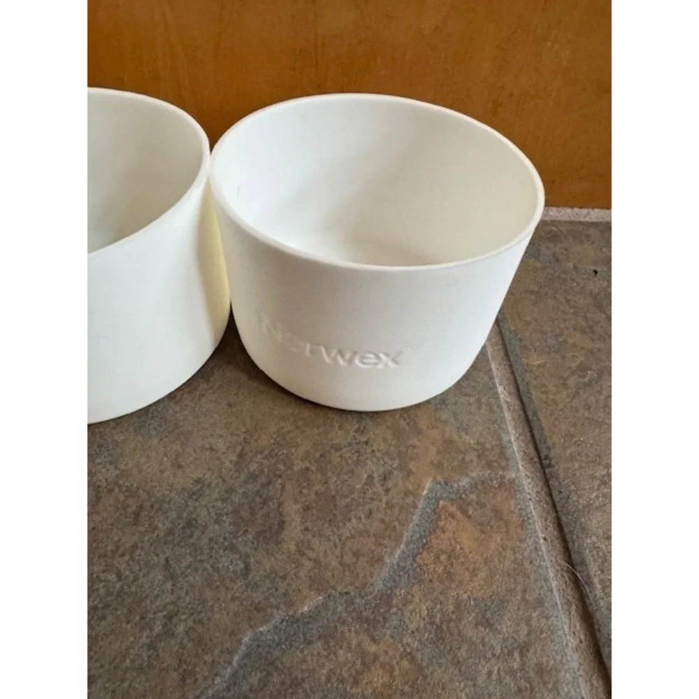 Norwex‎ Silicone Sleeves Bumpers Replacement Forever Bottles White